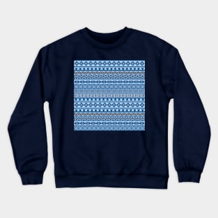 Aztec Influence Pattern III BWB Crewneck Sweatshirt